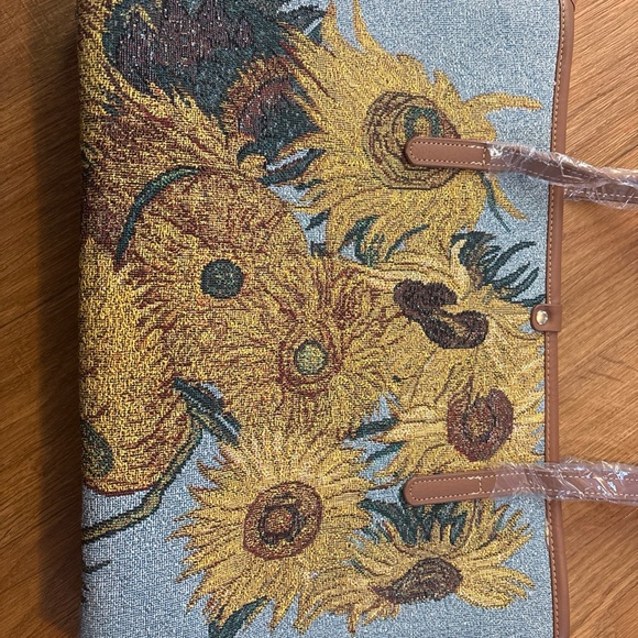 Signare Van Gogh Sunflower Tapestry Tote Pocketbook NWT - Picture 3 of 8